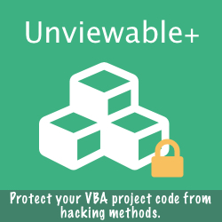 Unviewable+ VBA for Excel
