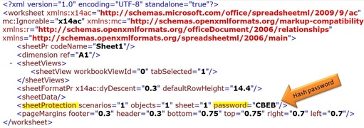 Worksheet password hash in Excel 2010