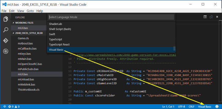 Visual Studio Code Visual Basic