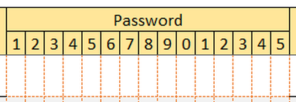 password keeper template