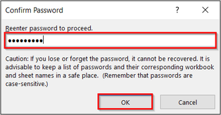 Password to open Excel