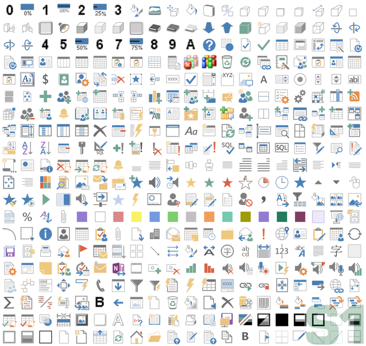 Microsoft Office Excel 2013 ImageMso Gallery Icons page 1
