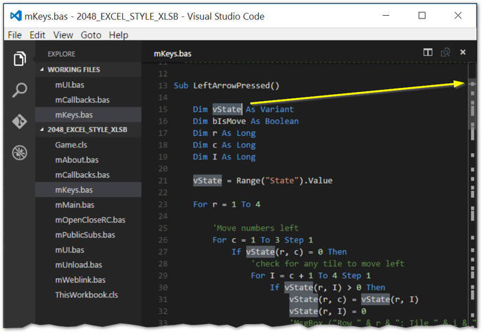 Visual Stydio Code VBA