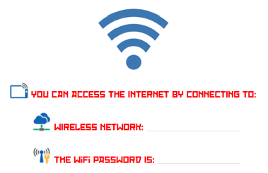 FREE Printable Public WiFi Password Template