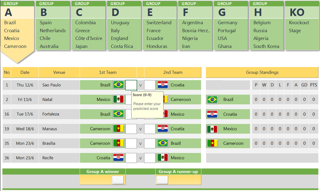 Need a formula to use for scoring predictions for Premier League games. : r/excel