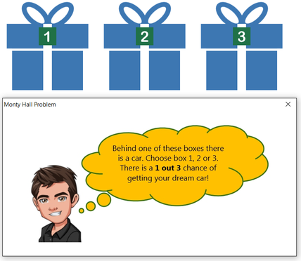 Monty Hall Problem Simulation in Excel
