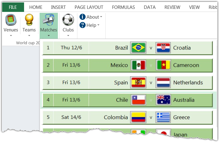 World Cup 2014 Excel Prediction Templates Spreadsheet1