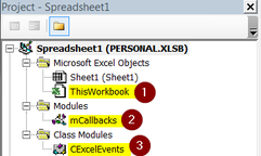 Excel workbook Personal.xlsb