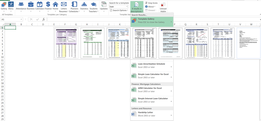 vertex42 template gallery excel addin powered by ribbon commander