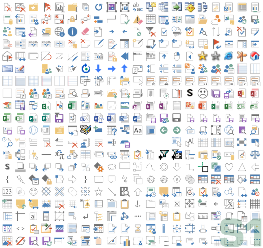 Excel Icons Image Gallery for custom Ribbon controls