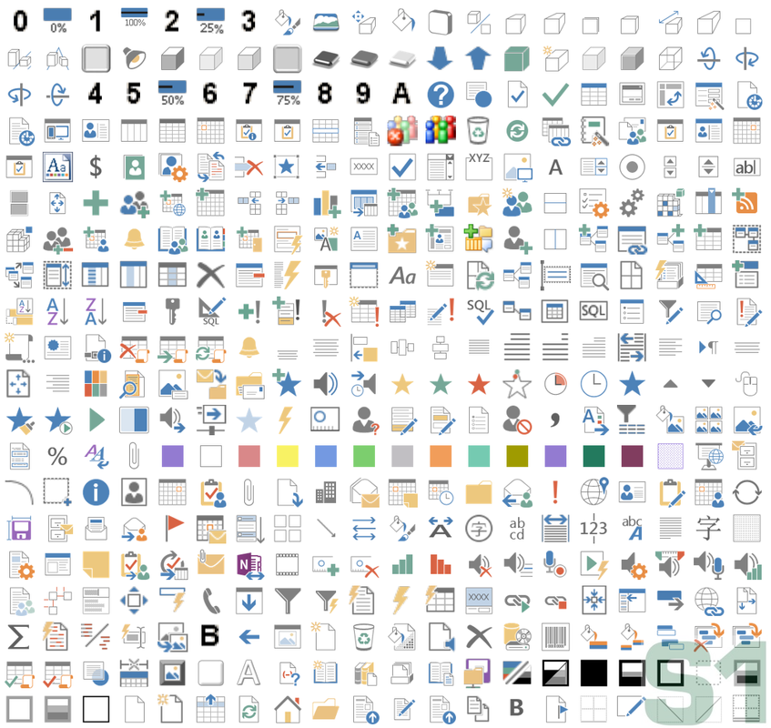 Excel Icons Image Gallery For Custom Ribbon Controls