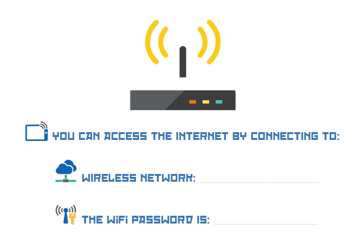 Free Printable Public Wifi Password Templates